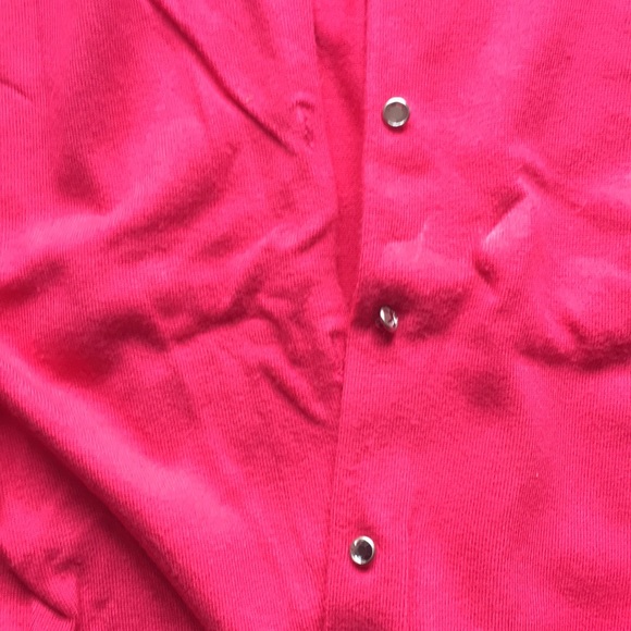 Express hot pink rhinestone cardigan. - Picture 2 of 3